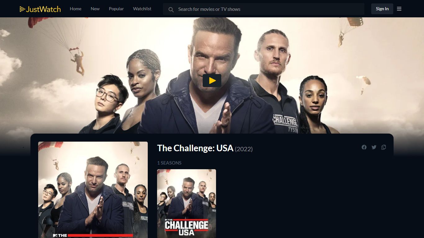 The Challenge: USA - streaming tv show online